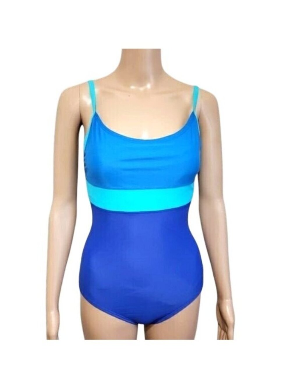 SPEEDO- WOMEN'S BLUE ONE-PIECE BATHING SUIT SIZE 8